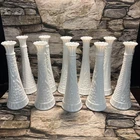 Lot of 10 Vintage Milk Glass Hobnail 9" Bud Vase~Excellent Condition