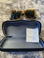 Gucci Sun Glasses with Original Case Unopened Gucci Cleaning Cloth and Box Rare