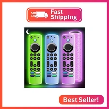 OneBom (3Pcs) Silicone Remote Case Glow in The Dark for Firetv 4K Max (2nd)/Insi