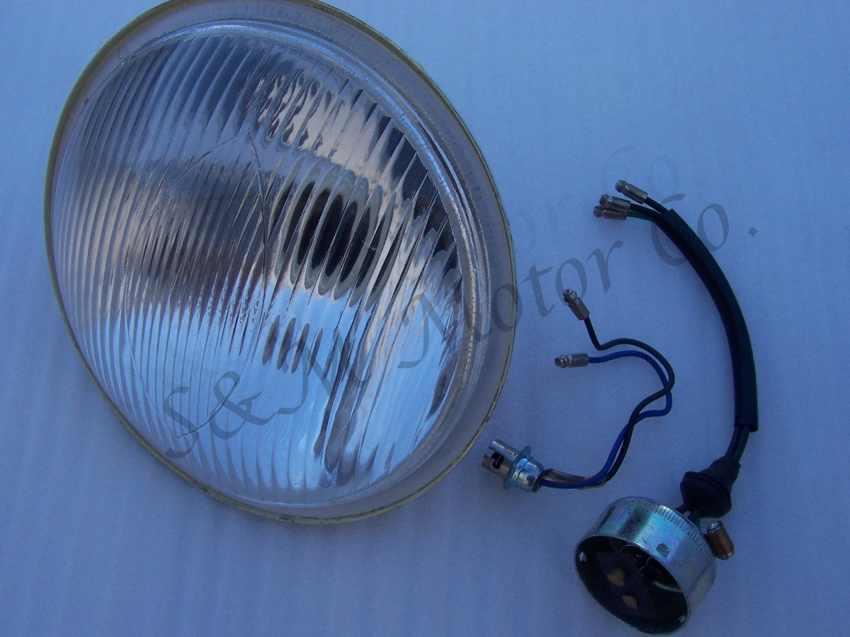 LUCAS HEAD LIGHT BEAM UNIT LENS 6 1/2″ TRIUMPH BSA NORTON AJS