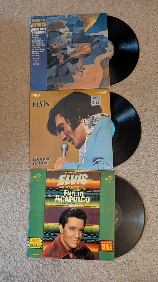 LOT OF 9 ROCKABILLY VINYL RECORDS Elvis Roy Orbison Jerry Lee Lewis LPs - Image 2 of 4
