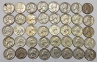 Silver Washington Quarters Full Roll (40)  90% Silver Mixed Dates 1961 -1964