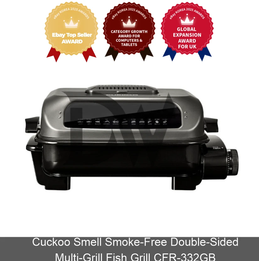 Cuckoo Smell Smoke-Free Double-Sided Multi-Grill Fish Grill CFR-332GB 220V