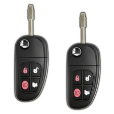 2 For 03 2004 2005 2006 2007 2008 Jaguar S-type X-type Xj8 Remote Flip Key Fob