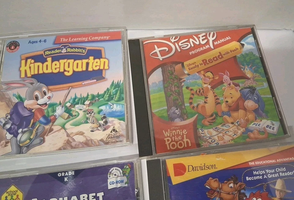 KIDS' CD-ROM Lot of 9 Discs -Phonics, Reader Rabbit School Educational PC CD - Image 3 of 4