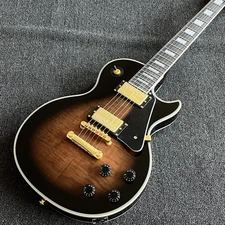 Custom Shop Brown Electric Guitar Bone Nut gold color hardware USA In stock