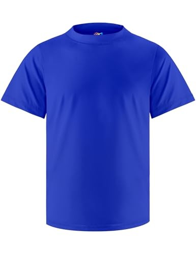 Jungen Rash Guard Kurzarm Badeshirt UPF + 50 Rashguard für 8-10 Jahre blau - Bild 2 von 8