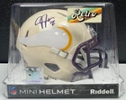 JUSTIN JEFFERSON SIGNED AUTO MINNESOTA VIKINGS RETRO MINI HELMET BAS WITNESS