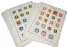 US 1850s-1970s COLLECTION OF 600+ CUT SQUARES / STAMPS STORED ON HARRIS PAGES