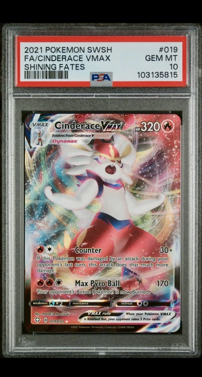 Cinderace VMAX 019/072 Shining Fates for sale | eBay