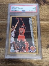 Michael Jordan 1992 Fleer League Leaders PSA 9 NBA Basketball Card Chicago Bulls