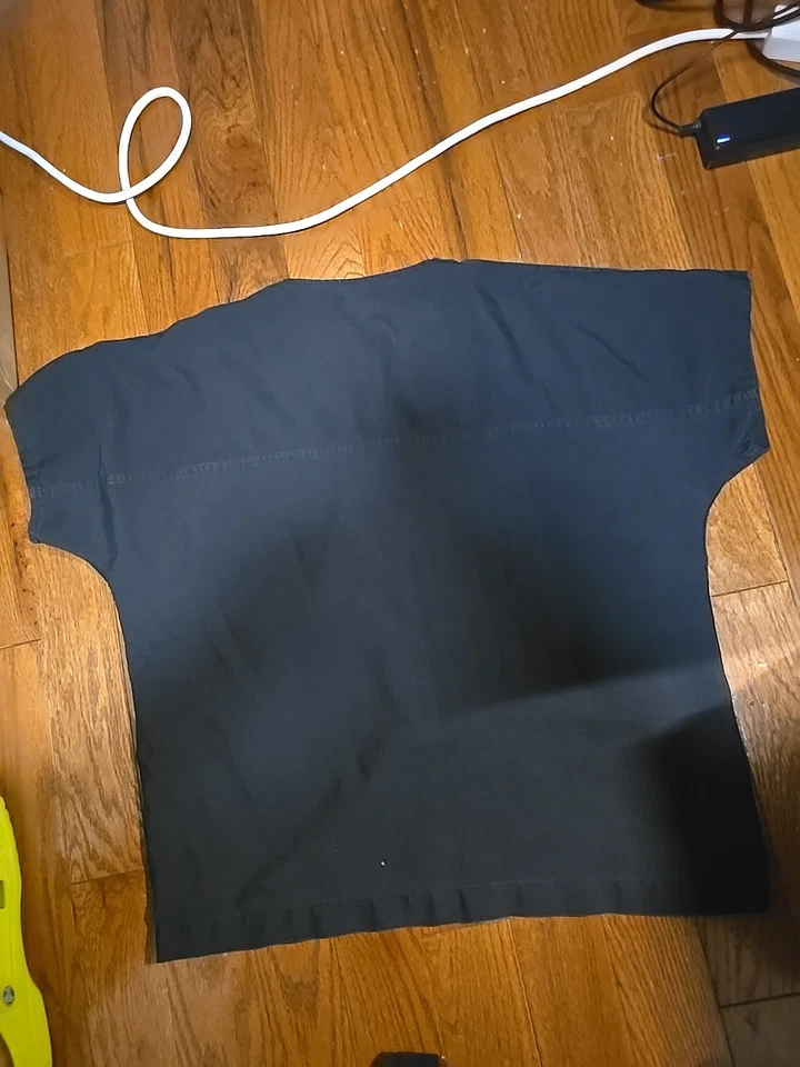 Blusa Médica Negra Talla Extra Grande Foto 2 de 2