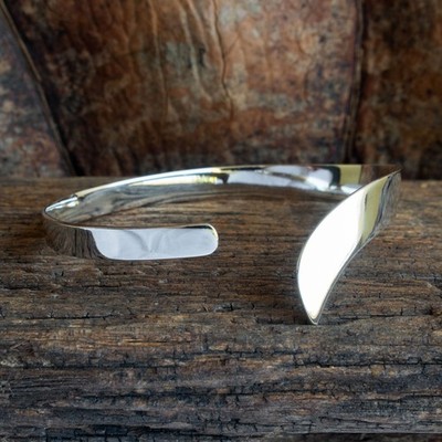 925 Sterling Silber Damen Armreif Armband Armspange Surf Sommer Boho Schmuck 