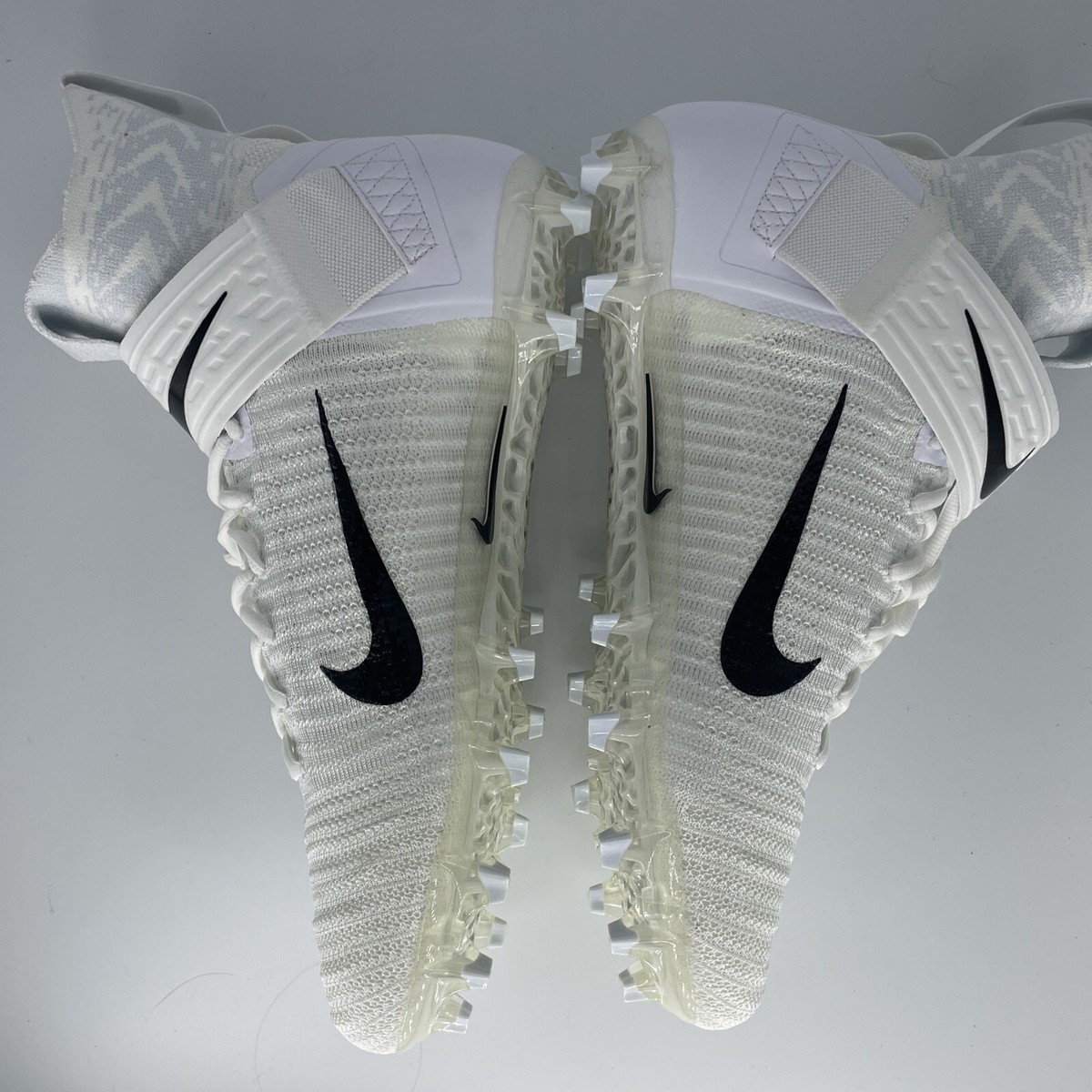 Nike Alpha Menace Elite 2 Flyknit White Football Cleats Mens  display picture 1