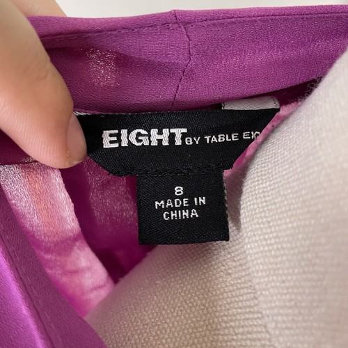 Eight By Table Eight Dress Womens 8 V-neck Sheer Long Gown With Slip Pink - Picture 12 of 19