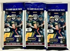 2024 Panini Mosaic Football NFL 15-Card Value Pack LOT Of 3 - FAT PACKS NEW