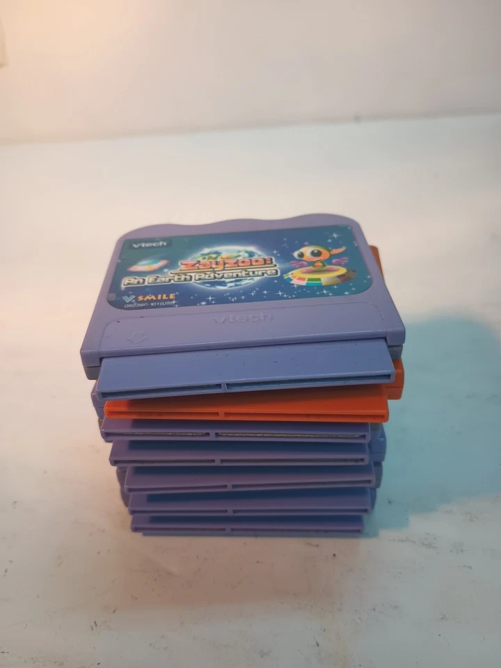 (1) Pre-owned Vintage Vtech Vsmile Vmotion Game Lot Of 12  All Being Sold Untest - Image 2 of 4