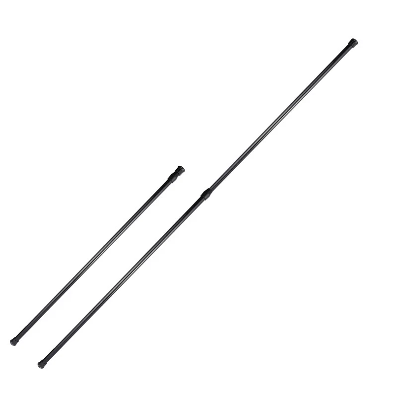 Barra de cortina de tensión de 2 tamaños carga de resorte poste de cortina ajustable acero de alta resistencia Foto 2 de 4