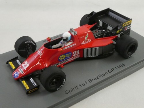 Miniature Spark SPARK S3926 Spirit 101 N°21 GP Brésil 1984 Mauro Baldi 1/43