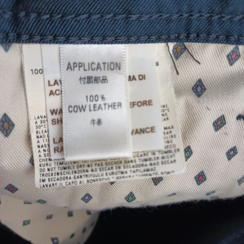 Shorts Diesel Feminino 27 Preto Denim Cintura Baixa Lantejoulas Couro Street Vintage Ano Novo - Imagem 4 de 4