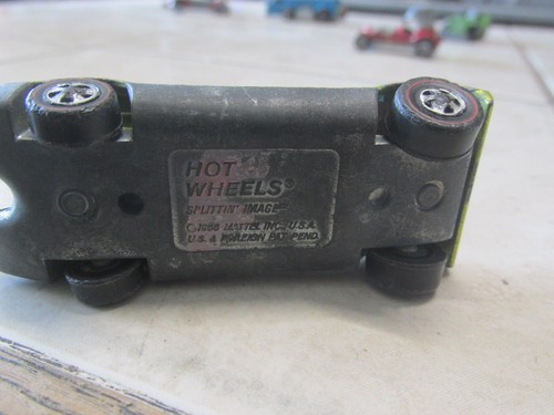 Vintage 1968 Hot Wheels Redlines Splittin’ Image Neon Green - Picture 5 of 5
