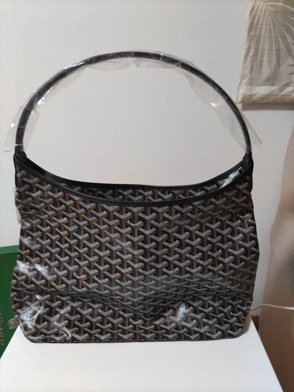Goyard Boheme Hobo PM Shoulder Bag Pouch Black Purse Woman