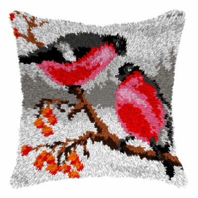 Orchidea-Latch-Haken-Kit: Kissen: Gro�: Bullfinches