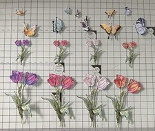 Highlight Crafts Two Red Robins Special Delivery Tulips And Butterfly Die Cuts