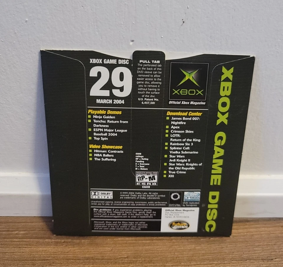 XBOX Magazine Ninja Gaiden Demo Game Disc #29 March 2004 Disc Collectible - Image 2 of 4