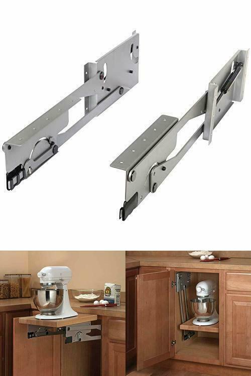 Aparato de elevación del gabinete Organizador Accesorio de almacenamiento de cocina de acero 24 X 3 X 13 en Aparato de elevación del gabinete Organizador Accesorio de almacenamiento de cocina de acero 24 X 3 X 13 en