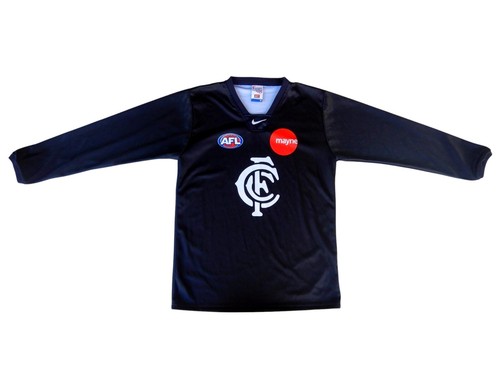 2001 Carlton Blues AFL Vintage Nike Long-Sleeve Football Guernsey Jumper - XL