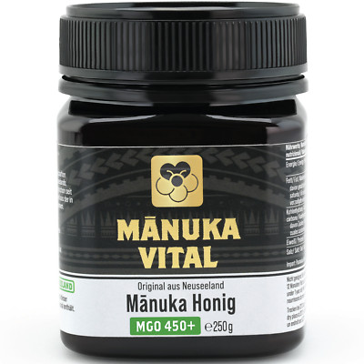 Manuka Vital Honig MGO 450+, 250g   Das Original aus Neuseeland, laborgeprüft