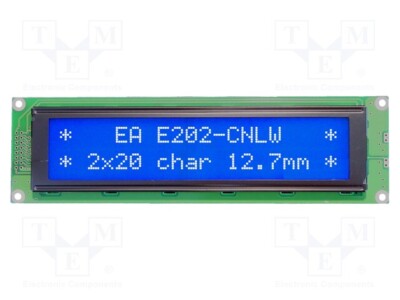 1 Stück, Display: LCD EAE202-CNLW /E2DE