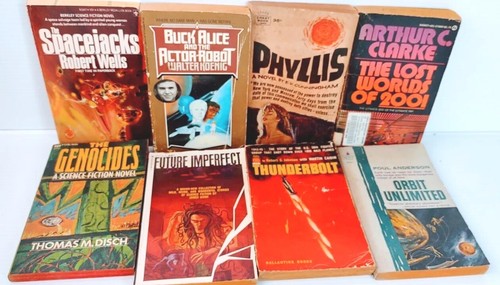 Konvolut 8 Science Fiction Taschenbücher Vintage SciFi Nachlass Fund