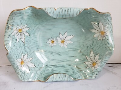 311 Fima Deruta Italy Decorative Teal Bowl