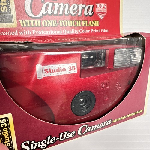 Vintage Single Use Camera Studio 35 Walgreens Metallic Red Sealed - Picture 6 of 7