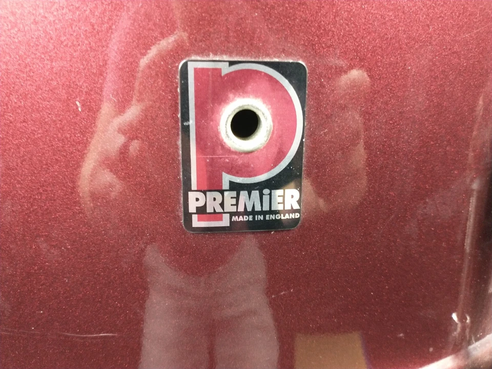 Басовый барабан Premier 16x22 дюйма сделано в Англии темно-бордовый - Изображение 2 из 4