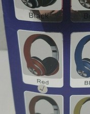 NEW V33 Wireless 4.2 Stereo Packable Folding Rechargeable Headphones - RED