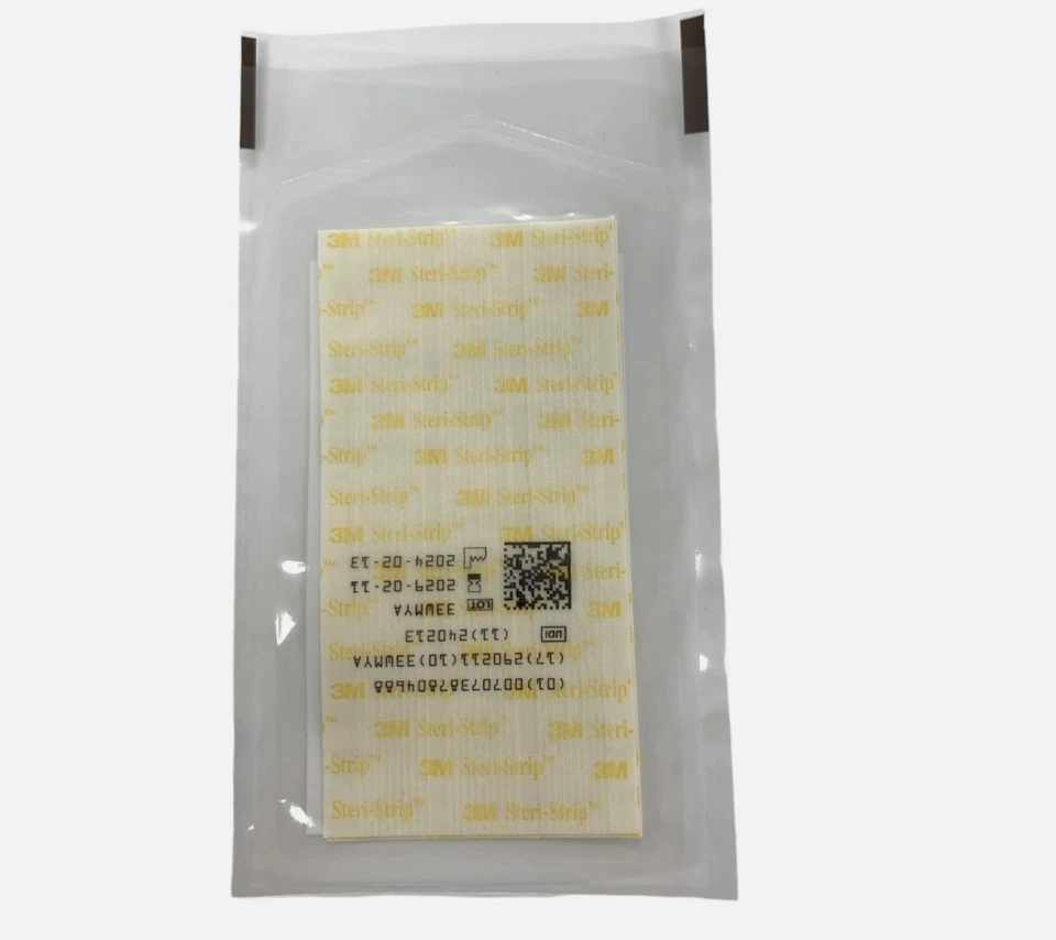 Cierre de piel 3M Steri-Strip 1/2"x4" REF R1547, 6 tiras ea pk (5pks) Foto 2 de 3