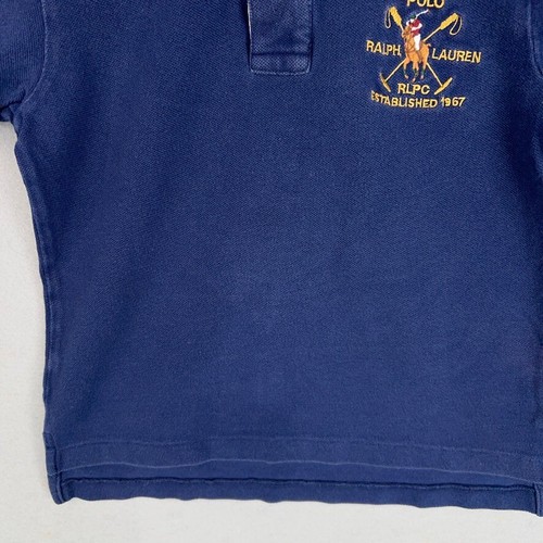 Polo Ralph Lauren Shirt Kids 5 Blue RLPC Shirt Embroidered Pony Preppy School - Picture 3 of 11