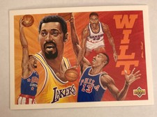 1992 Upper Deck Wilt Chamberlain Basketball Heroes Insert Card #18 LA Lakers