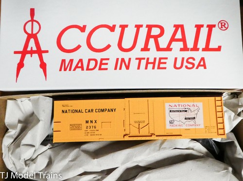 Kit de plástico Accurail HO #8527 National Packing Co. (40' puerta enchufable refrigerado de acero)  | Zustand: New