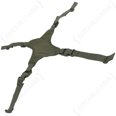 MILITARY Olivgrüner Helmtragegurt - MOLLE Gurtband Tragegurt Airsoft Armee Kadetten