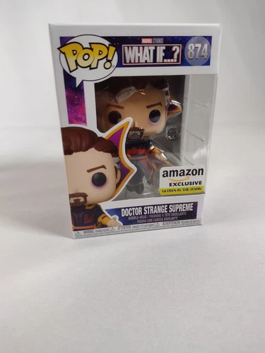 Funko Pop ¿Y si…? Doctor Strange Supreme 874 GITD Brilla en la Oscuridad Amazon Excl.