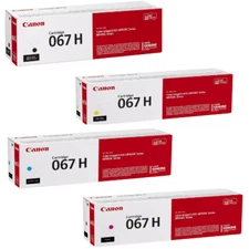 Canon 067H 4 Colour Set Toner Cartridge (Black,Cyan,Magenta,Yellow)