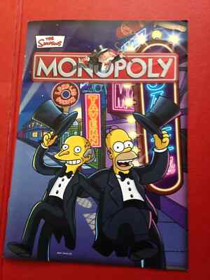 2007 The Simpsons Electronic Banking Monopoly Instructions Rules Booklet Book