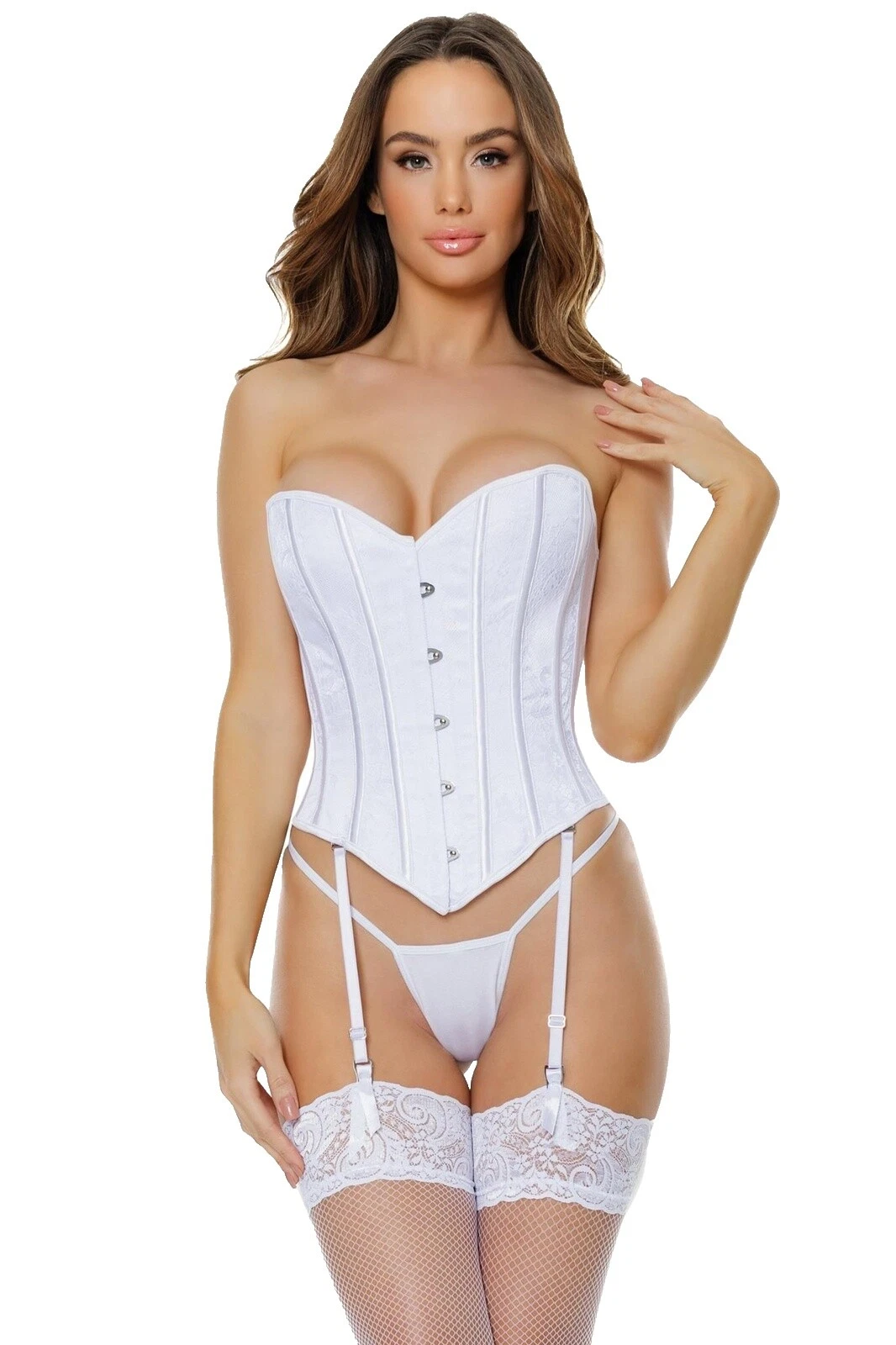 White Regular Size Corsets & Bustiers for Women