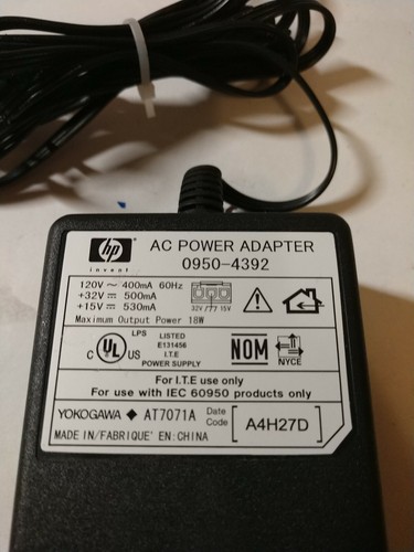 OEM HP AC Power Adapter 0950-4392 Maximum output power 18W - - Picture 3 of 12