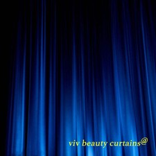 Extra Long Blue Velvet Curtain HALL/THEATER/STAG Studio Drape Panel Customized