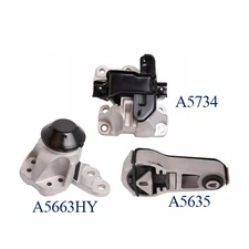 3PC Engine Motor & Auto Transmission Mount for 2011-2015 Ford Explorer V6 3.5L